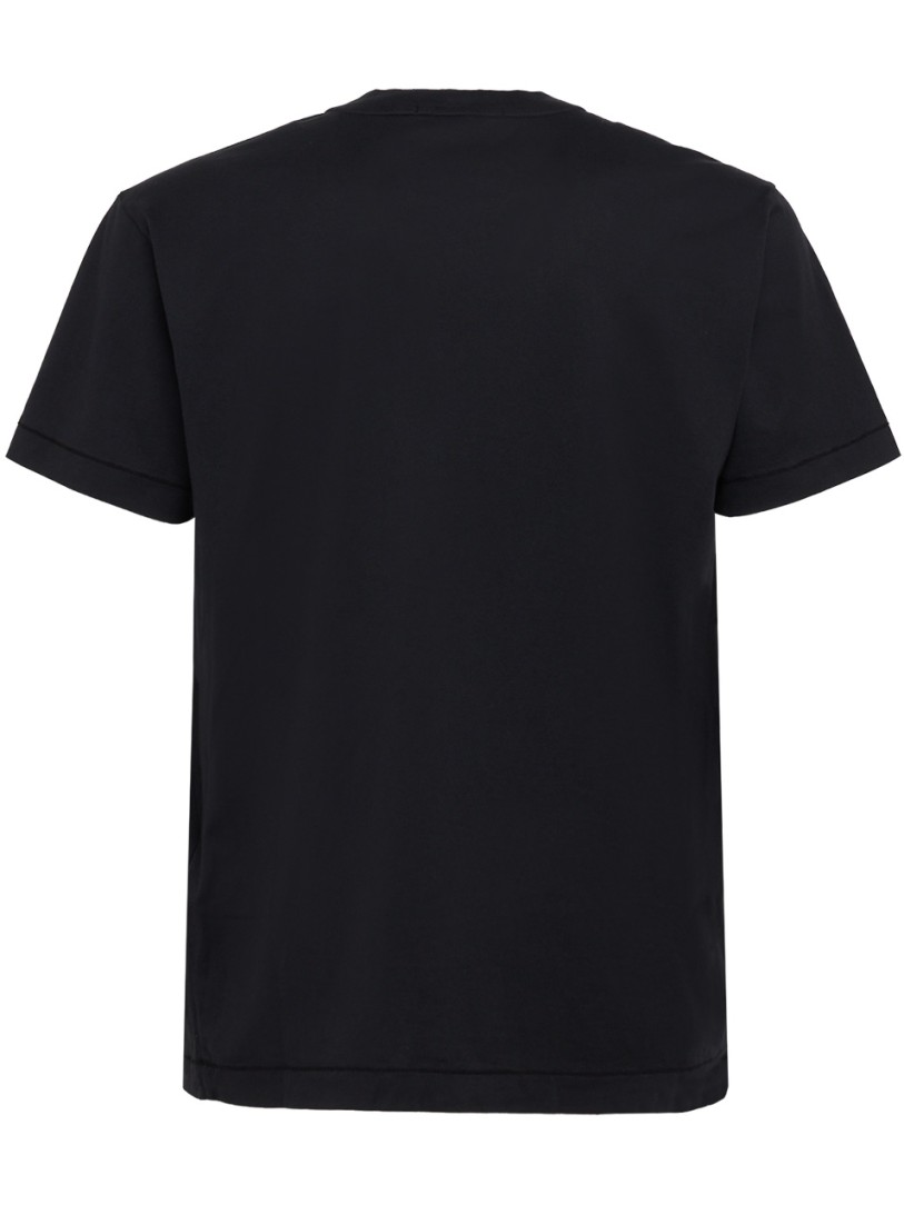 Stone Island: Crewneck T-Shirt mit kurzen Ärmeln