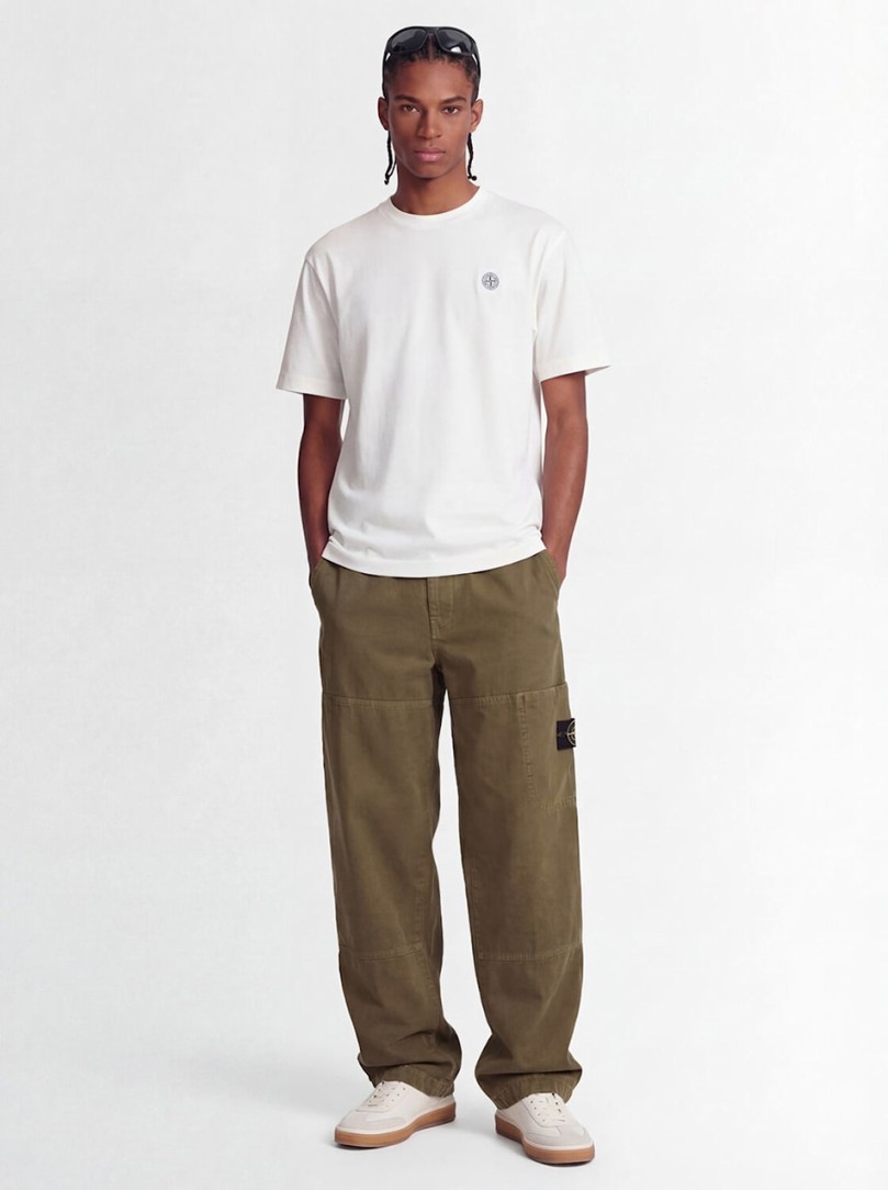 Stone Island: Crewneck Kurzarm-T-Shirt