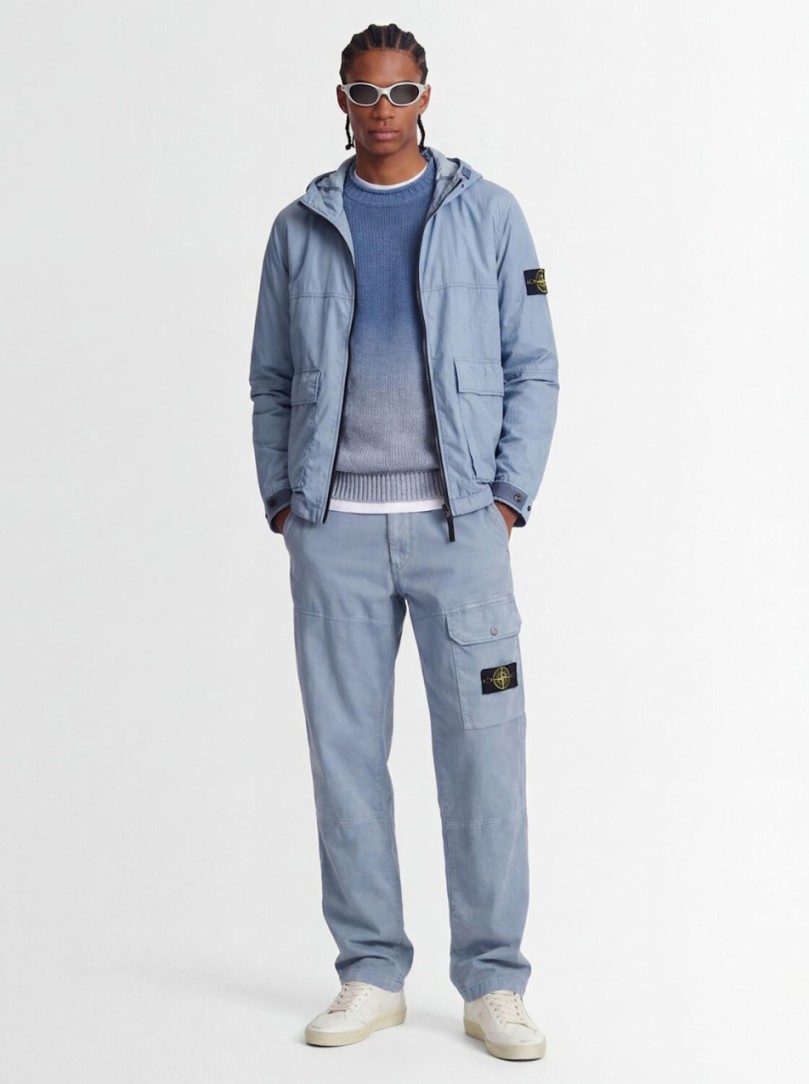 Stone Island - Short jacket with central zip