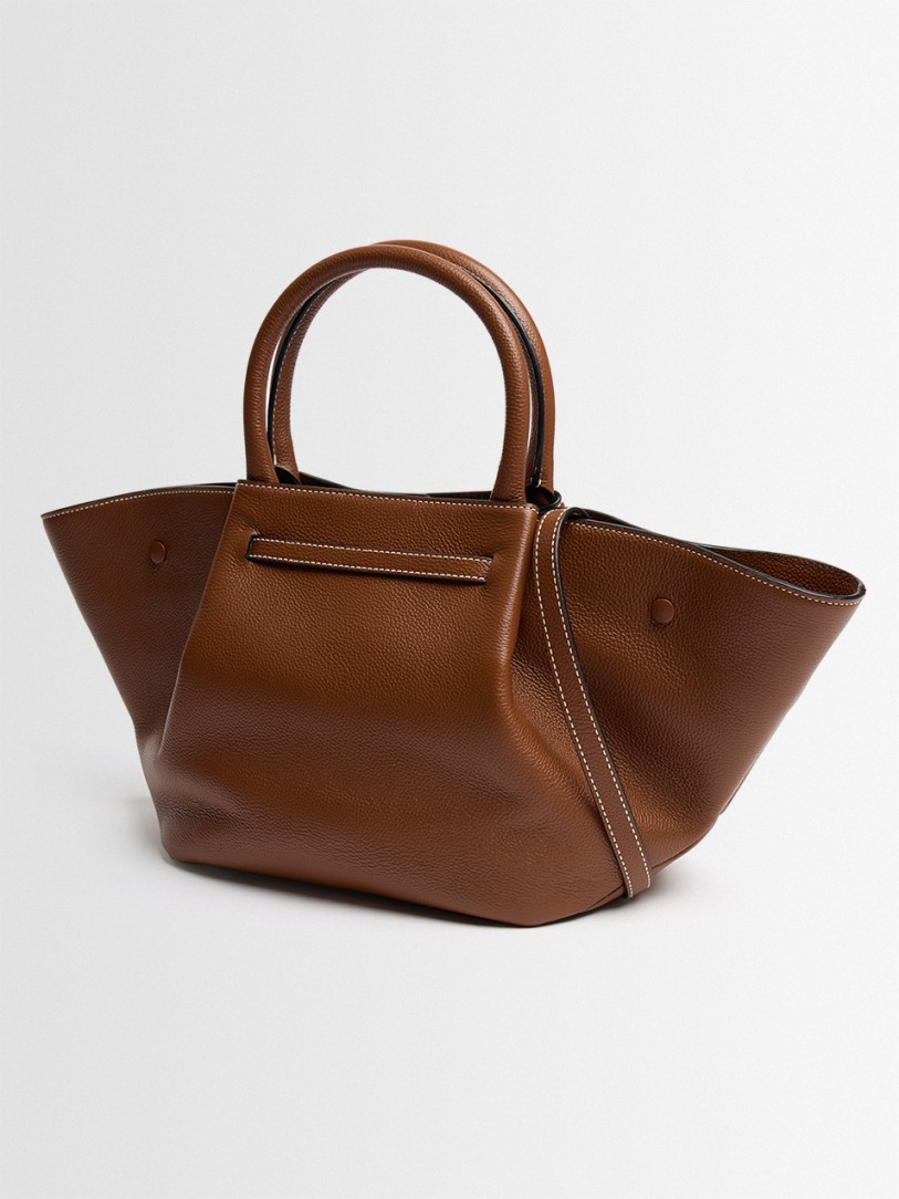 DeMellier: Midi New York genarbtes Leder Einkaufstasche