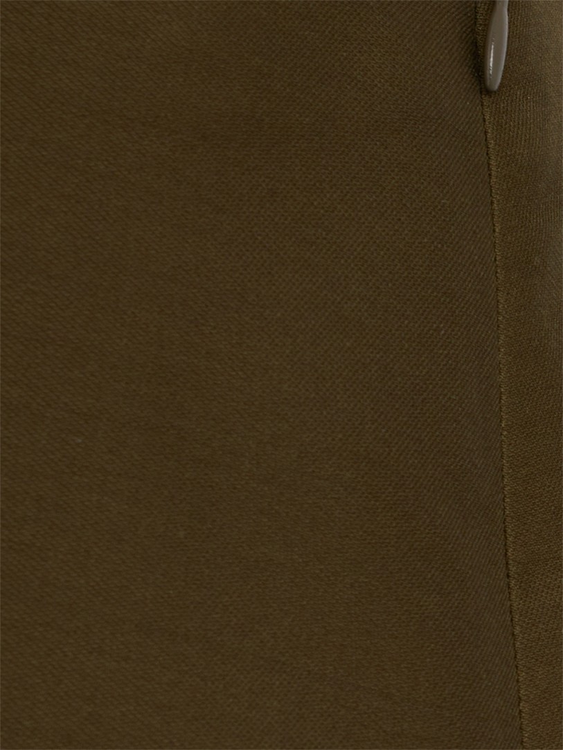 Khaite: Jett straight silk and wool mini skirt