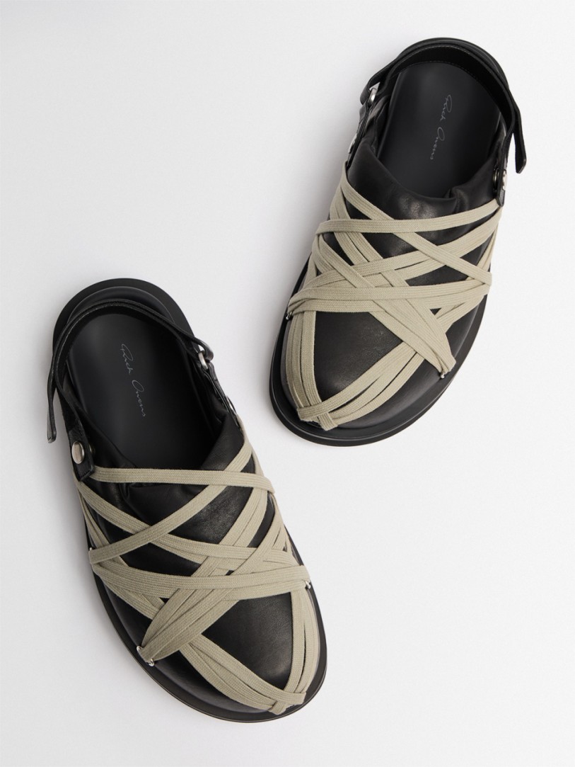 Rick Owens: Padded Megalace platform leather mules
