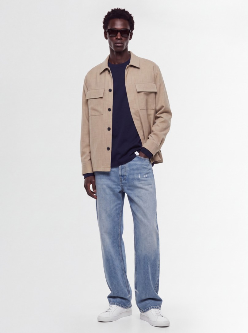 CRUNA - Overshirt con tasche a patta sul petto
