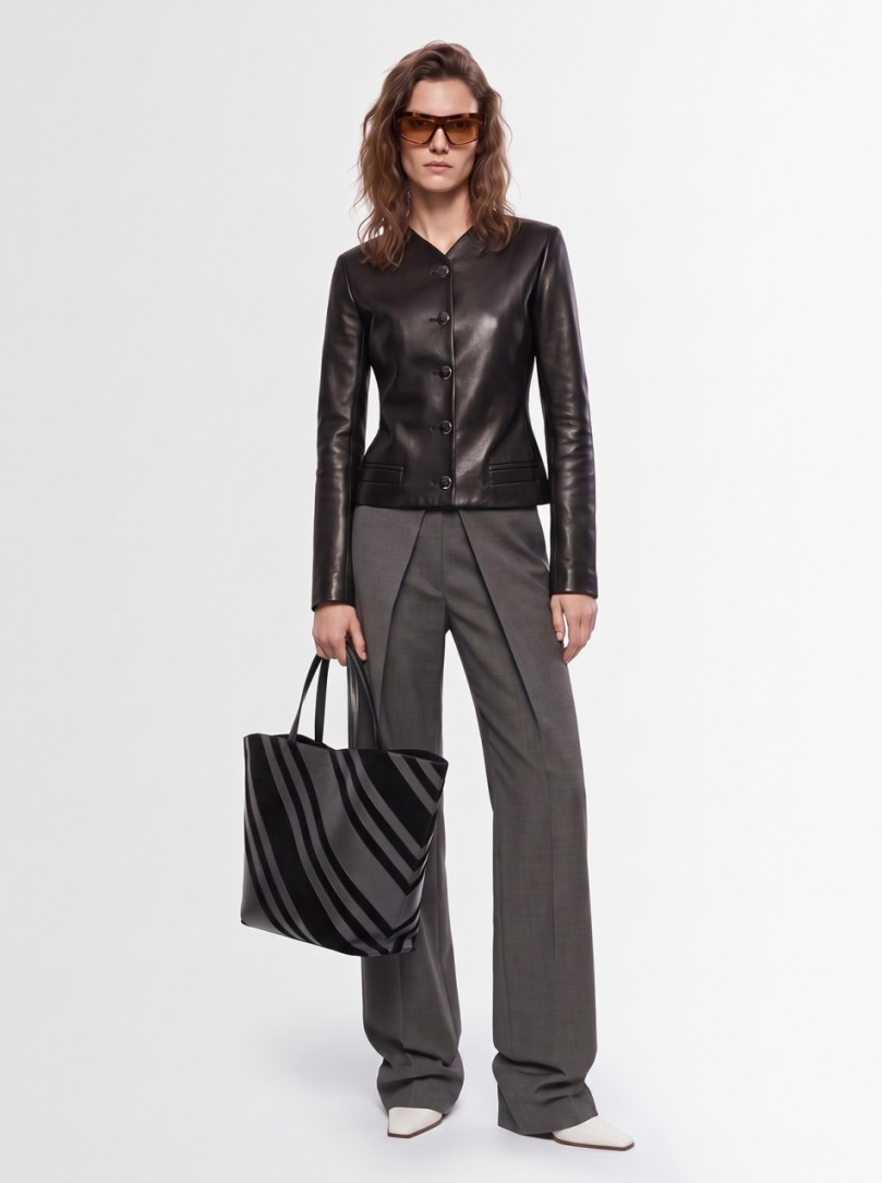 Giuseppe Di Morabito: High-waist wide-leg pleated trousers