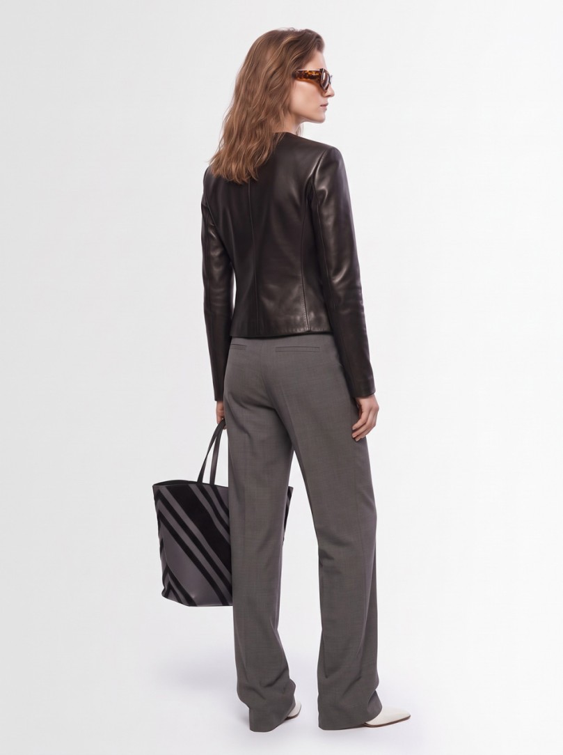 Giuseppe Di Morabito: High-waist wide-leg pleated trousers