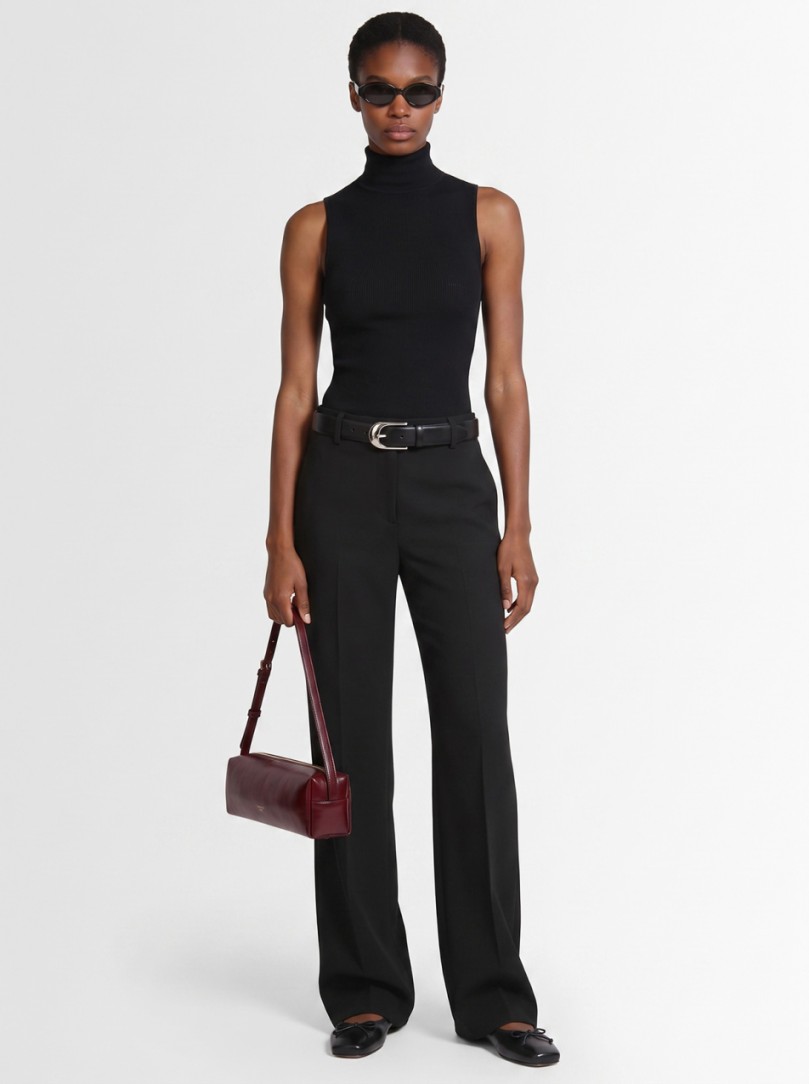 Khaite: Grenare virgin wool pleated trousers