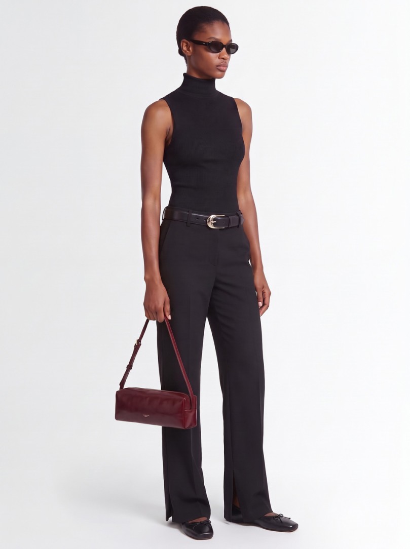 Khaite: Grenare virgin wool pleated trousers