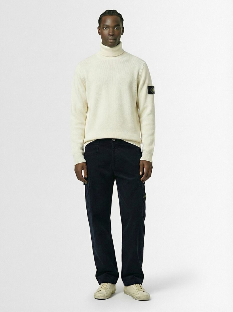 Stone Island: Straight Trousers with Applied Pocket