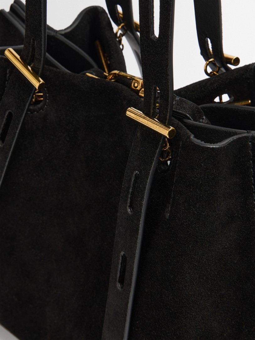 Minobossi: Paulina suede shoulder bag