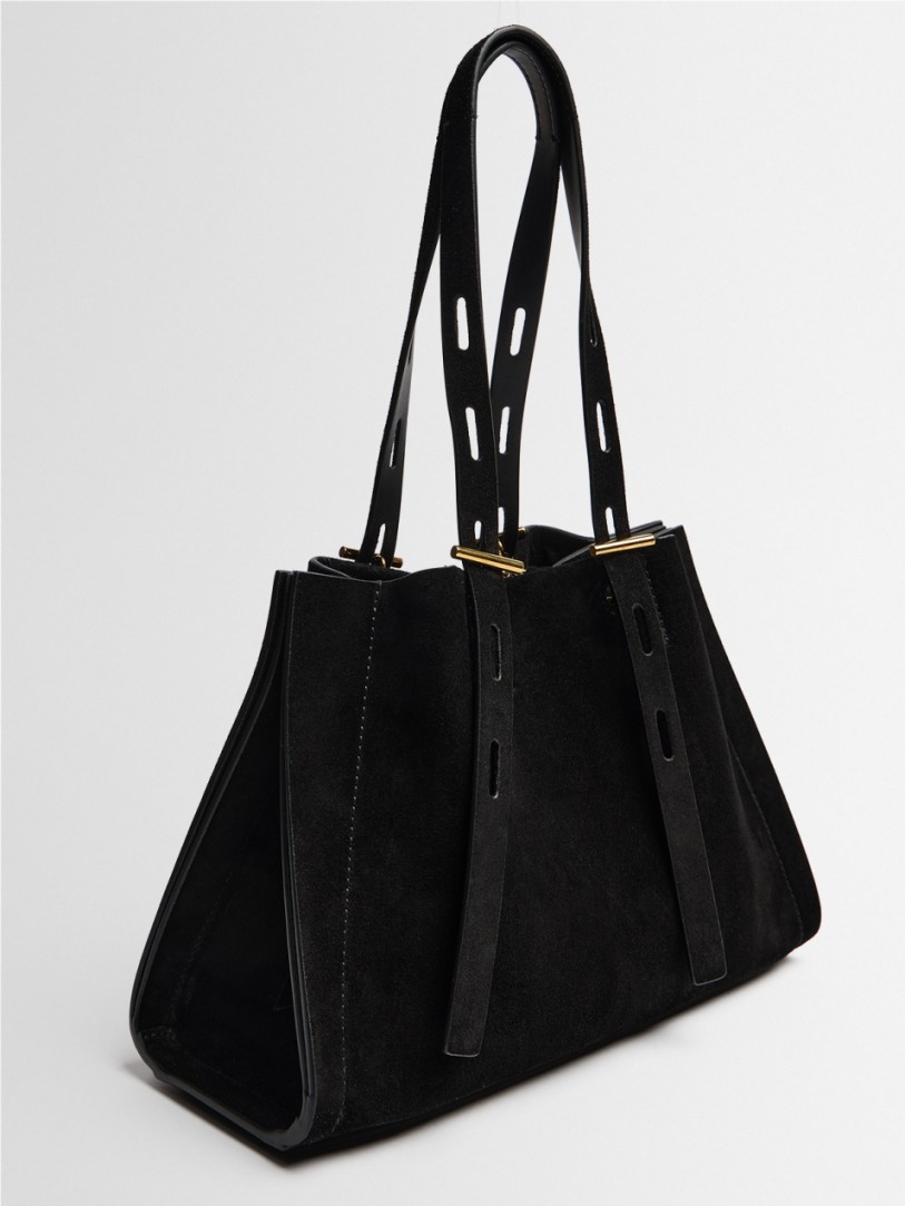 Minobossi: Paulina suede shoulder bag