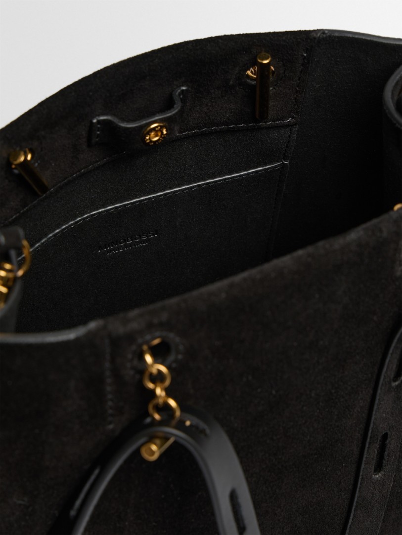 Minobossi: Paulina suede shoulder bag