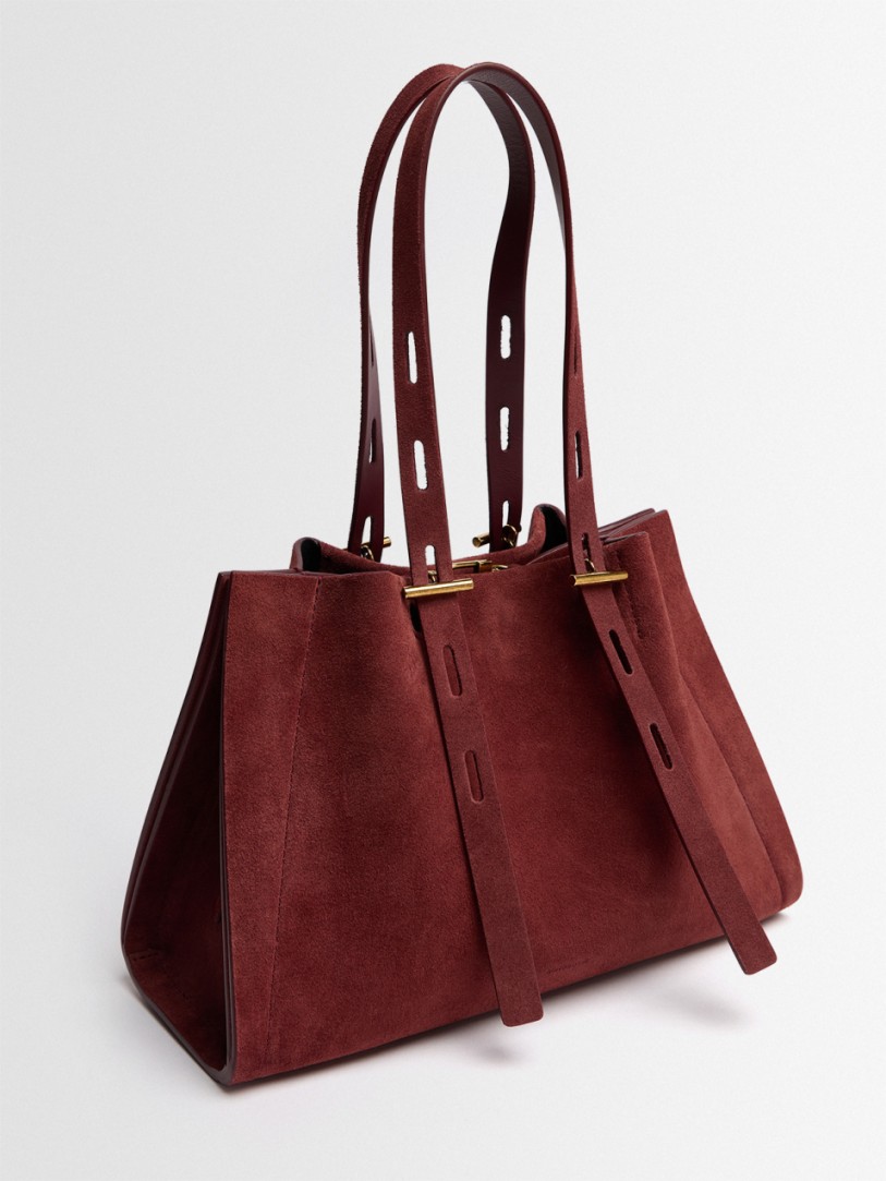 Minobossi: Bolso de hombro de ante Paulina