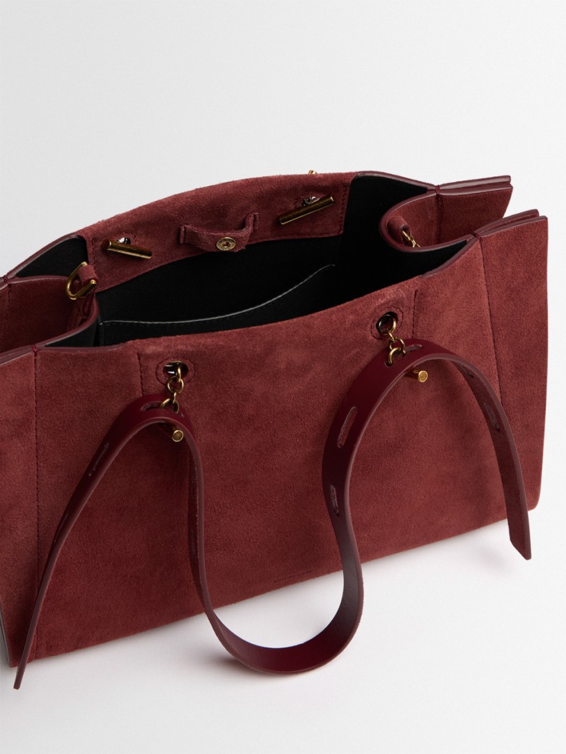 Minobossi: Bolso de hombro de ante Paulina