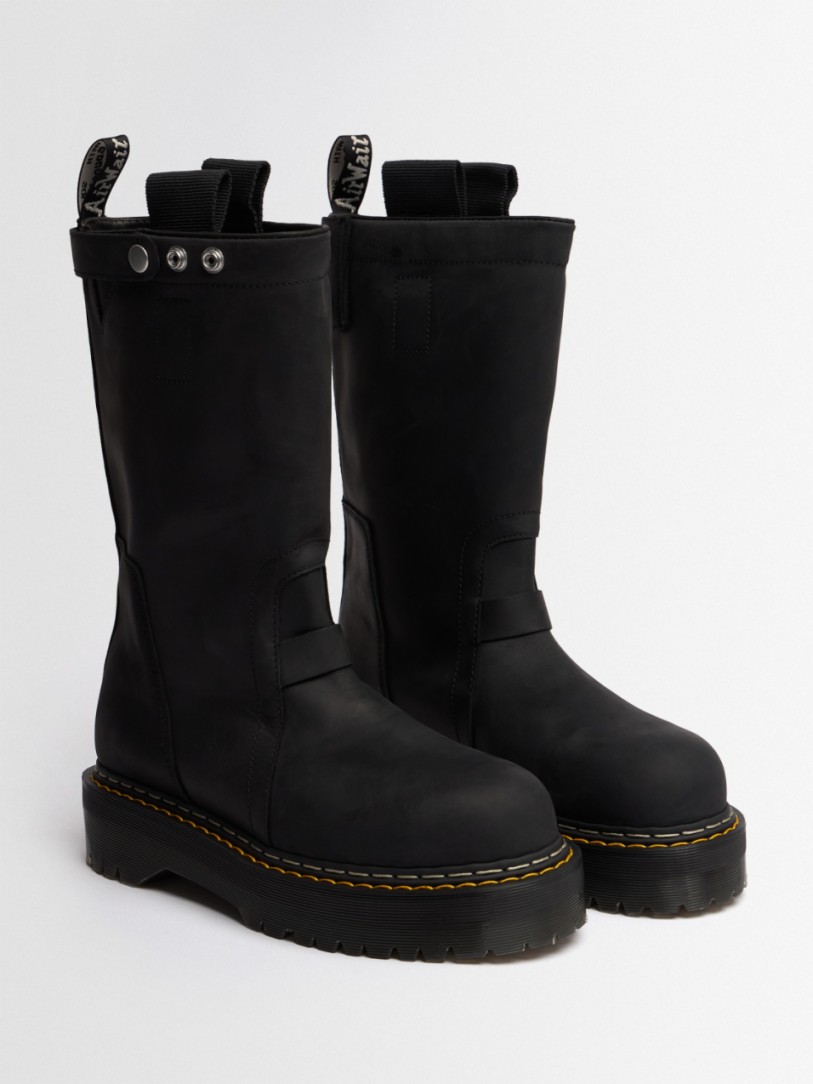DR.MARTENS X RICK OWENS - Botas de cuero con suela cuadrada