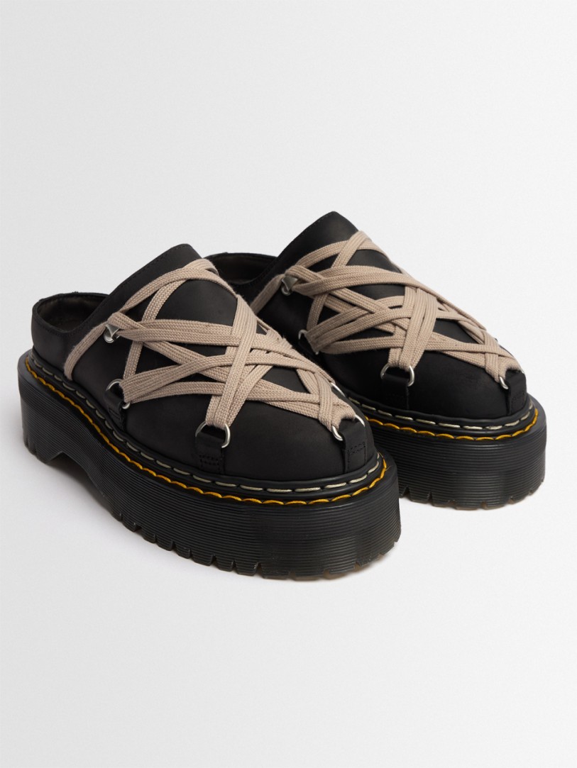 DR.MARTENS X RICK OWENS: Mule Quad Sole Megalace
