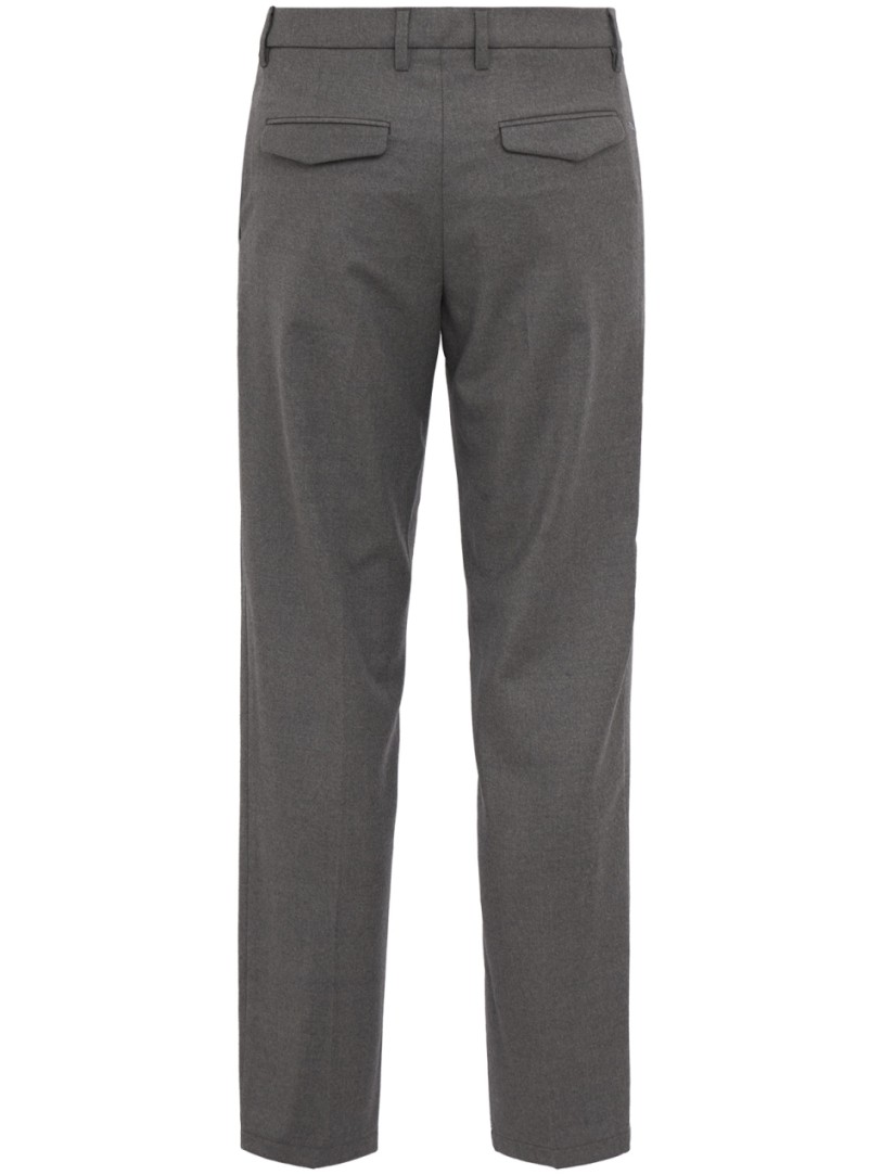 CRUNA: Regular fit flat front pants