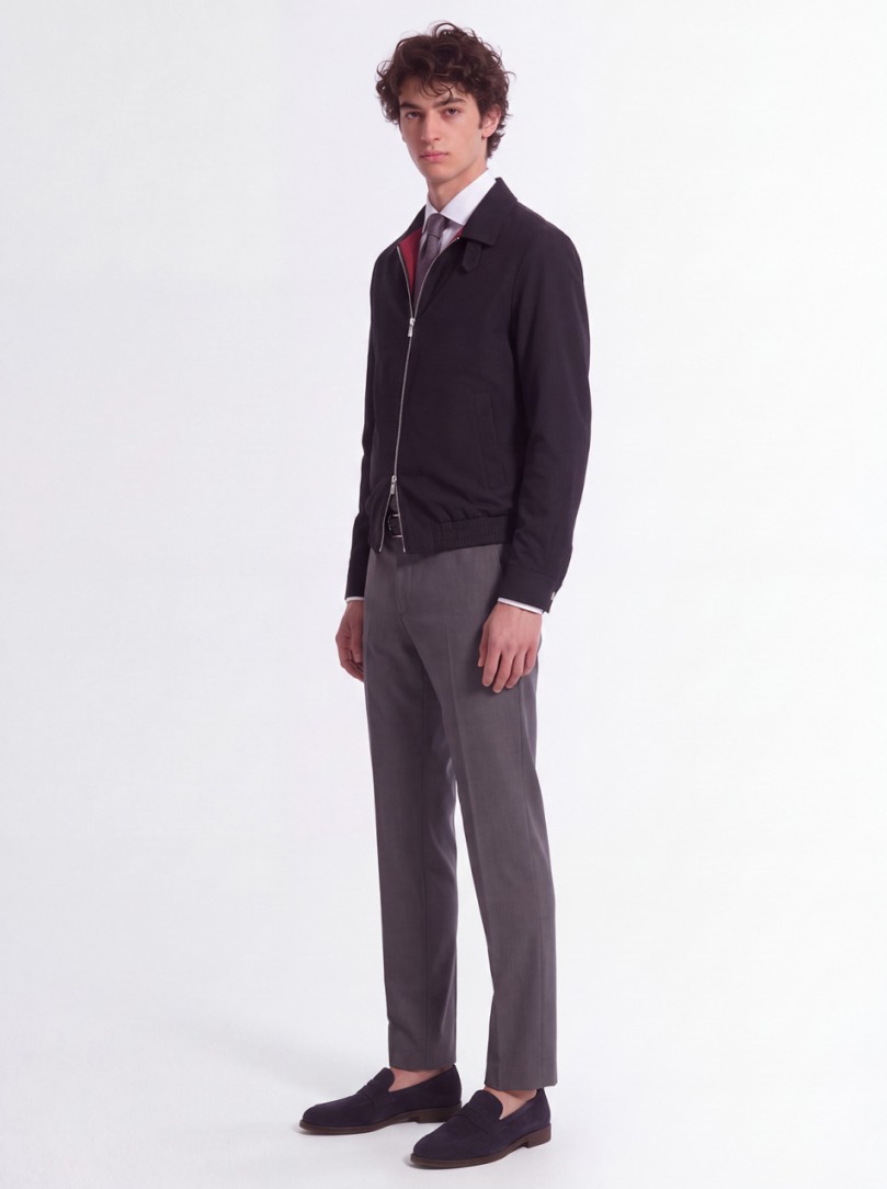 CRUNA: Regular fit flat front pants