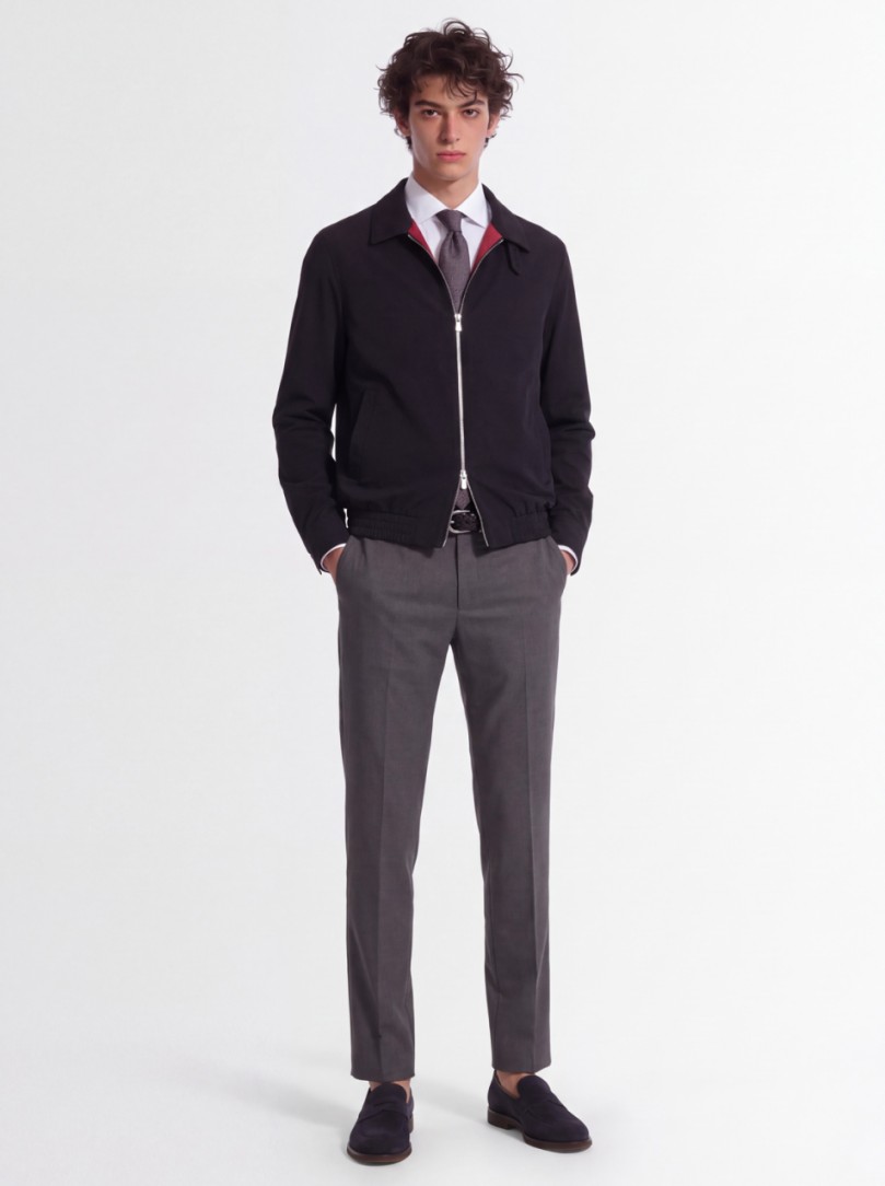 CRUNA - Regular fit flat front pants