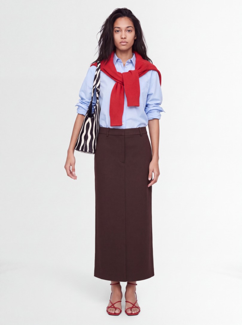 CRUNA - Regular fit pencil skirt