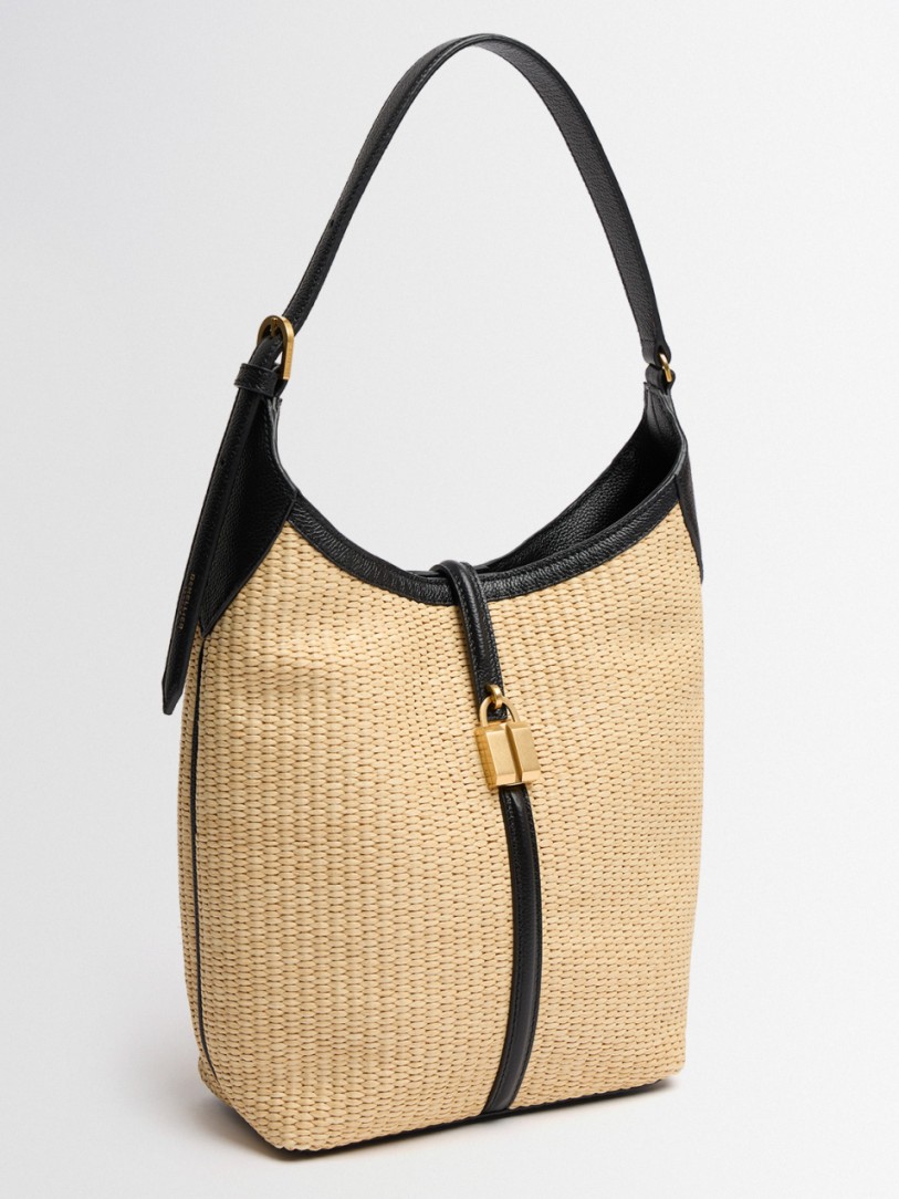 DeMellier - Siena Raffia Eimer Tasche