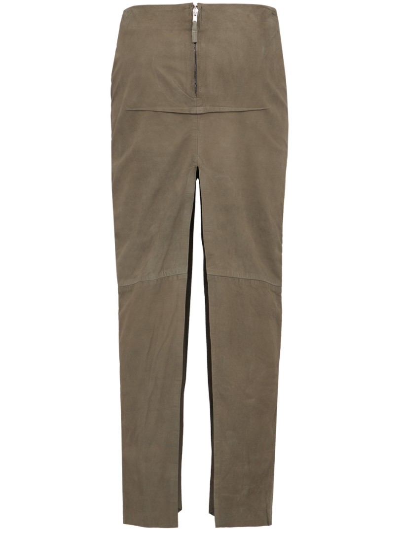 Rick Owens: Sliced leather skirt