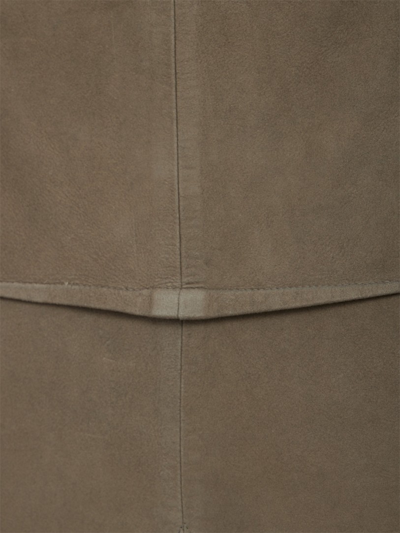 Rick Owens: Sliced leather skirt