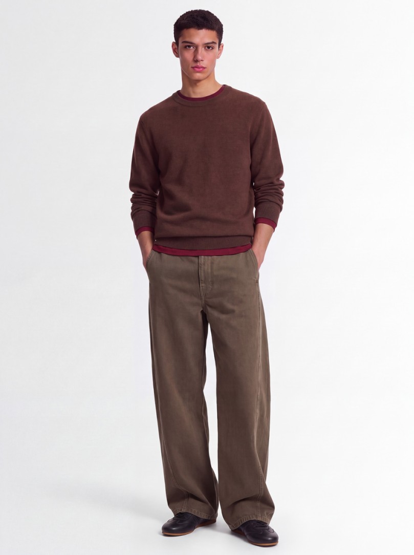 CRUNA: Slim Fit Rundhals Langarm