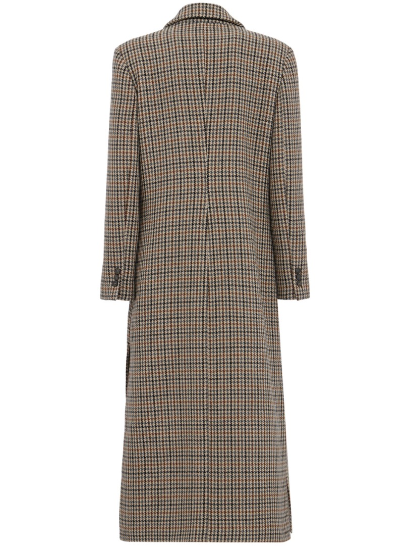 CRUNA: Slim Fit Double-Breasted Long Coat
