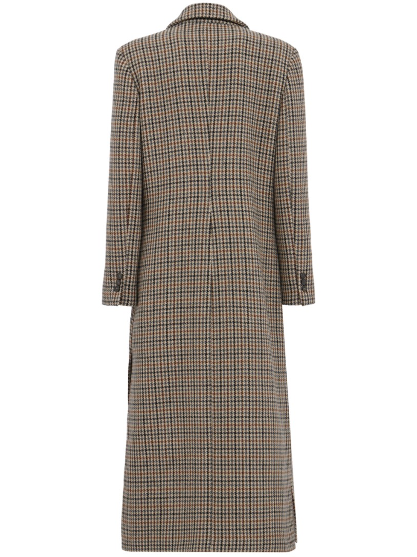 CRUNA - Slim Fit Double-Breasted Long Coat