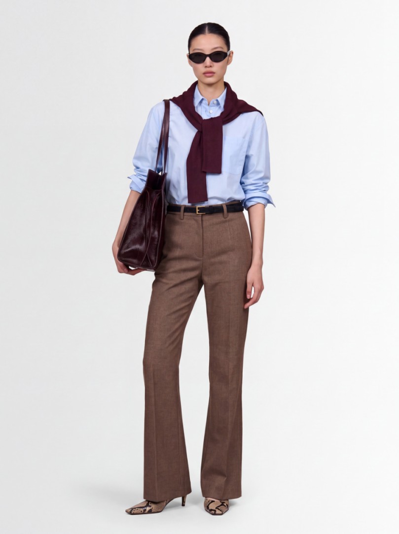 CRUNA - Slim fit flared pants