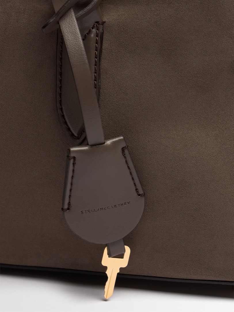 Stella McCartney: Stella Ryder Medium alter suede bag