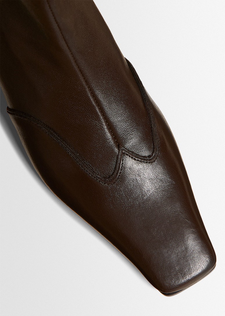 Khaite: Nevada stretch leather ankle boots