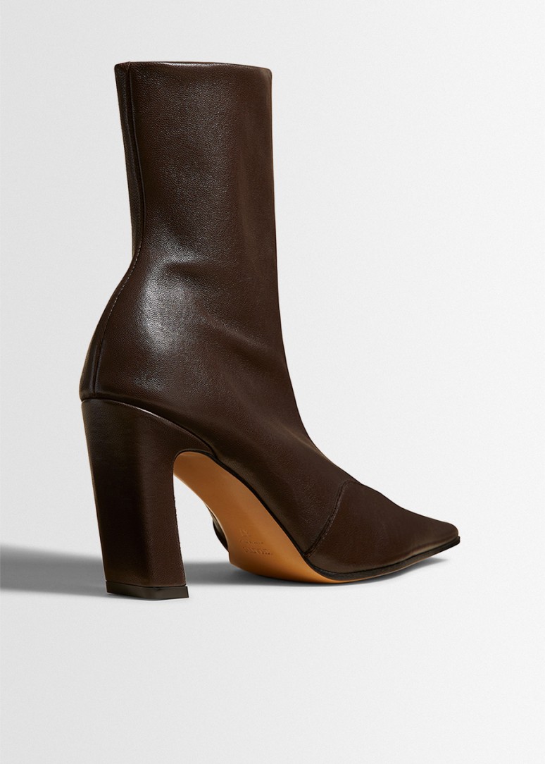 Khaite: Nevada stretch leather ankle boots