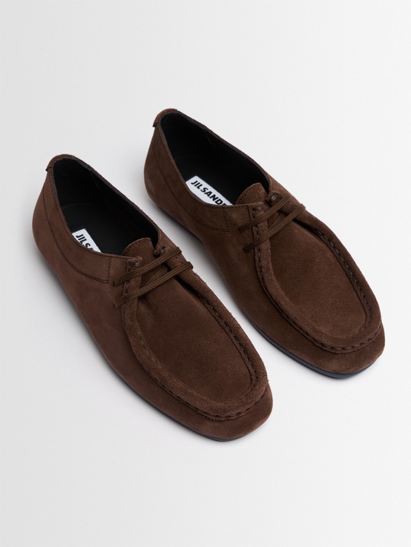 Jil Sander: Suede lace-up shoes