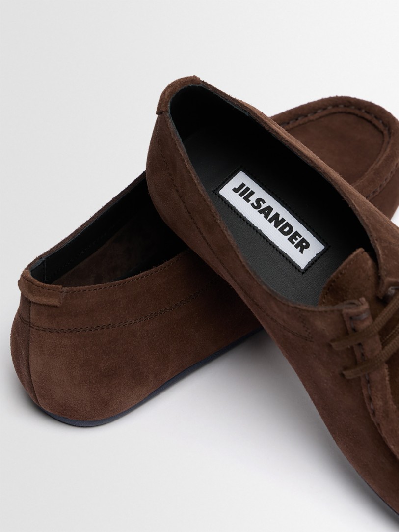 Jil Sander: Suede lace-up shoes