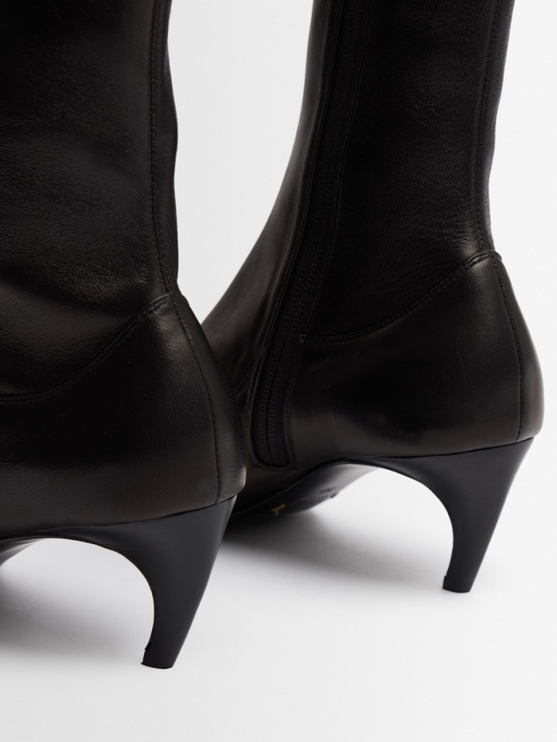 Khaite: Valerie mid calf boot 55