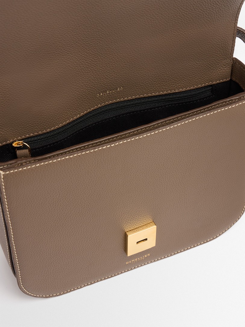 DeMellier: Vancouver grain leather bag