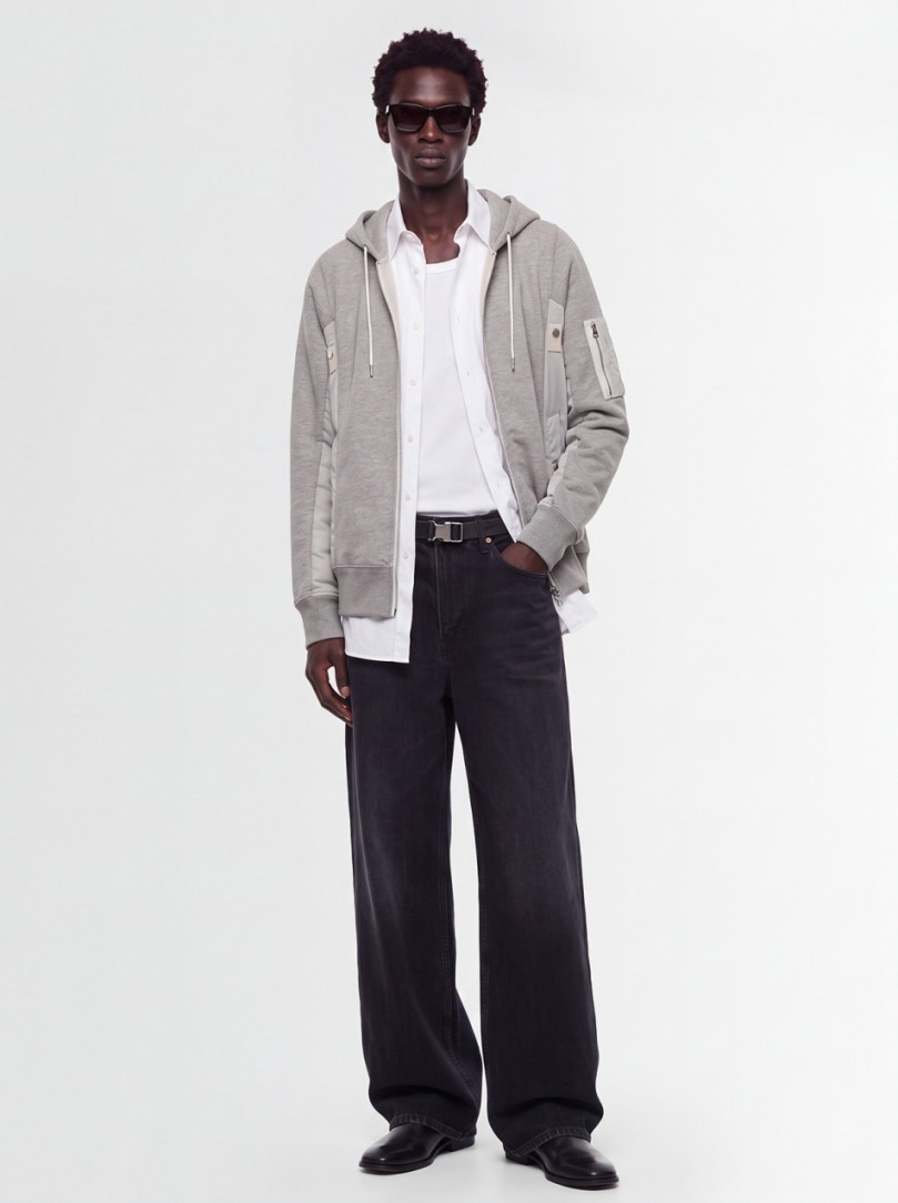 Sacai: Weite Denim-Hosen
