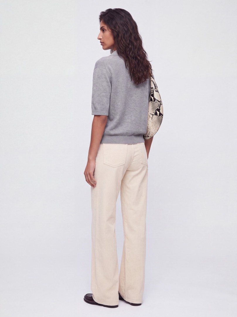 CRUNA: Wide leg mid rise pants