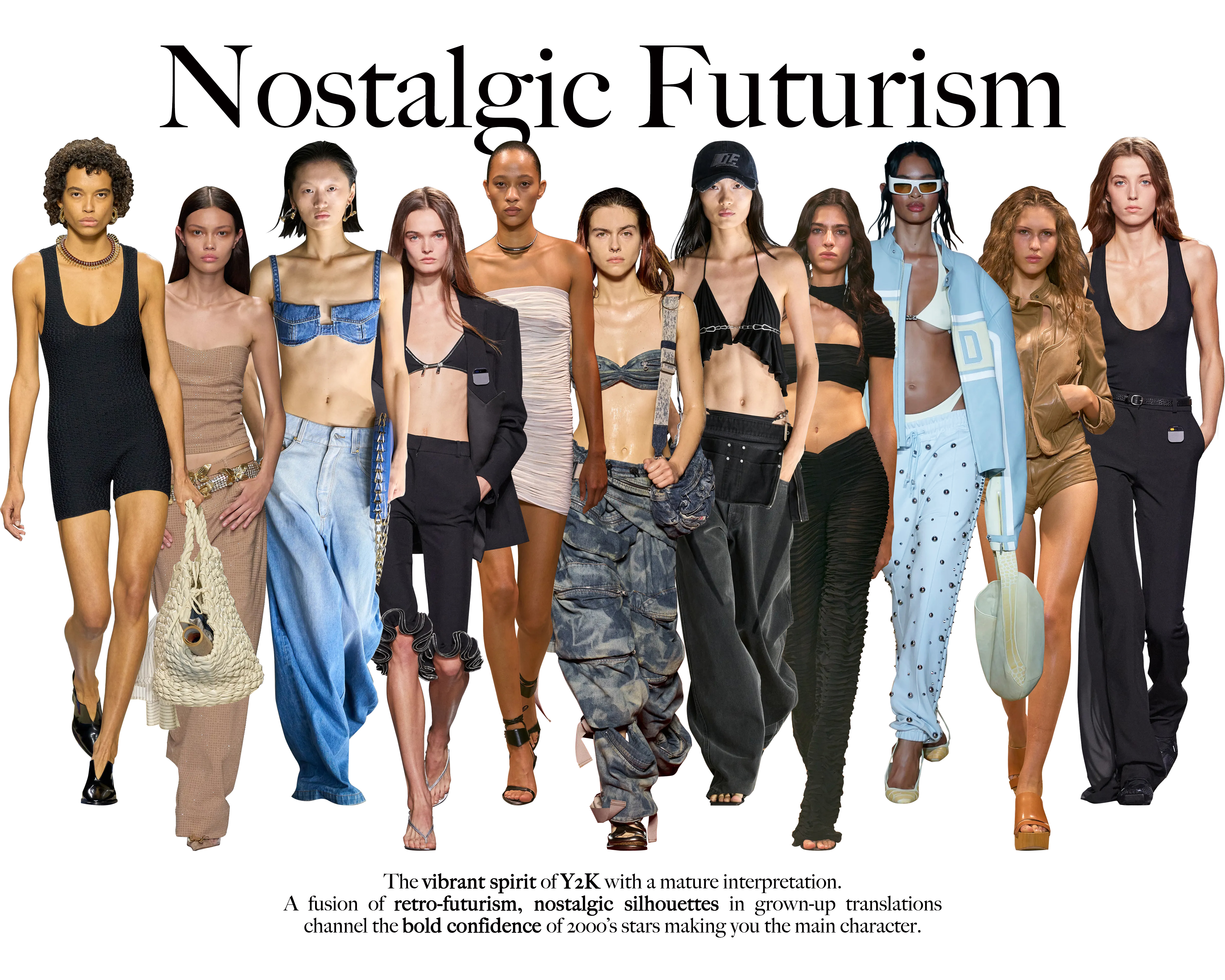Outfit d'ispirazione Y2K sulle passerelle