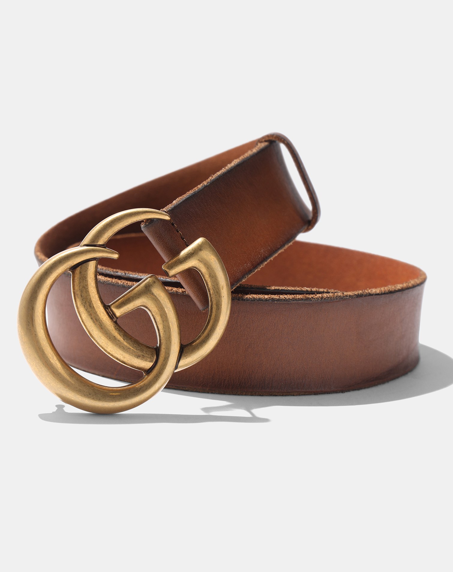 Cintura Gucci in pelle marrone