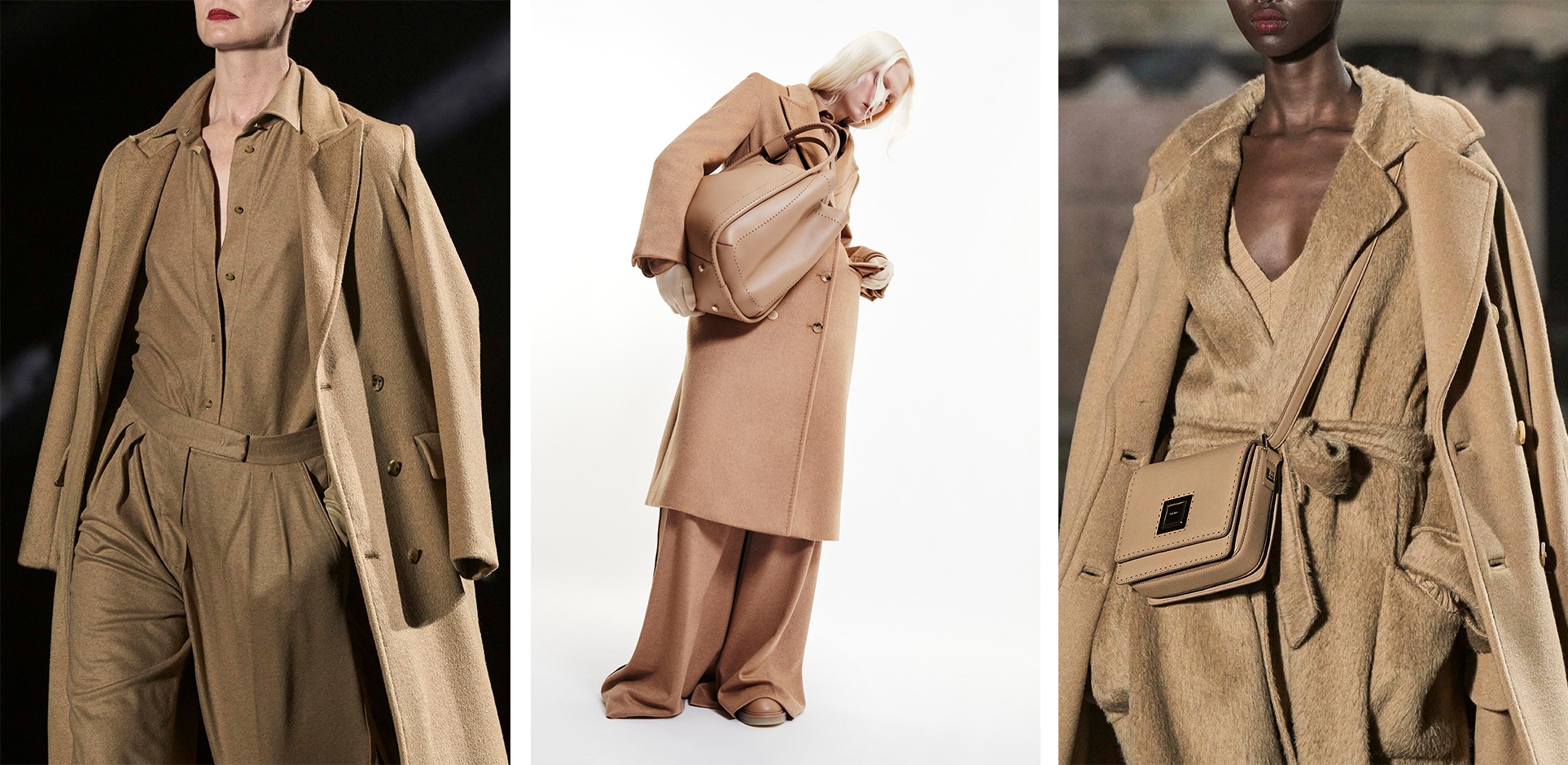 Tre modelli di cappotti Max Mara classici