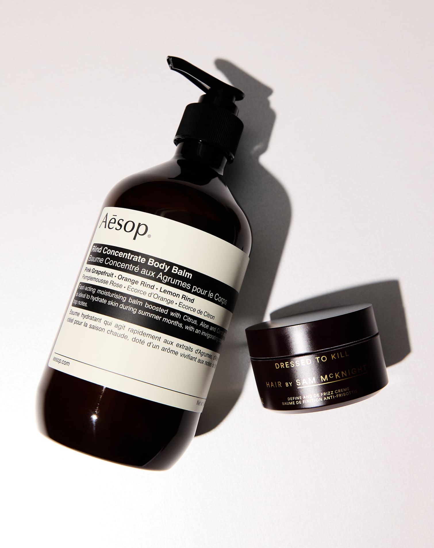 Balsamo corpo Aesop Rind Concentrate Body Balm e Crema capelli Define & De-frizz Creme di Hair by Sam McKnight