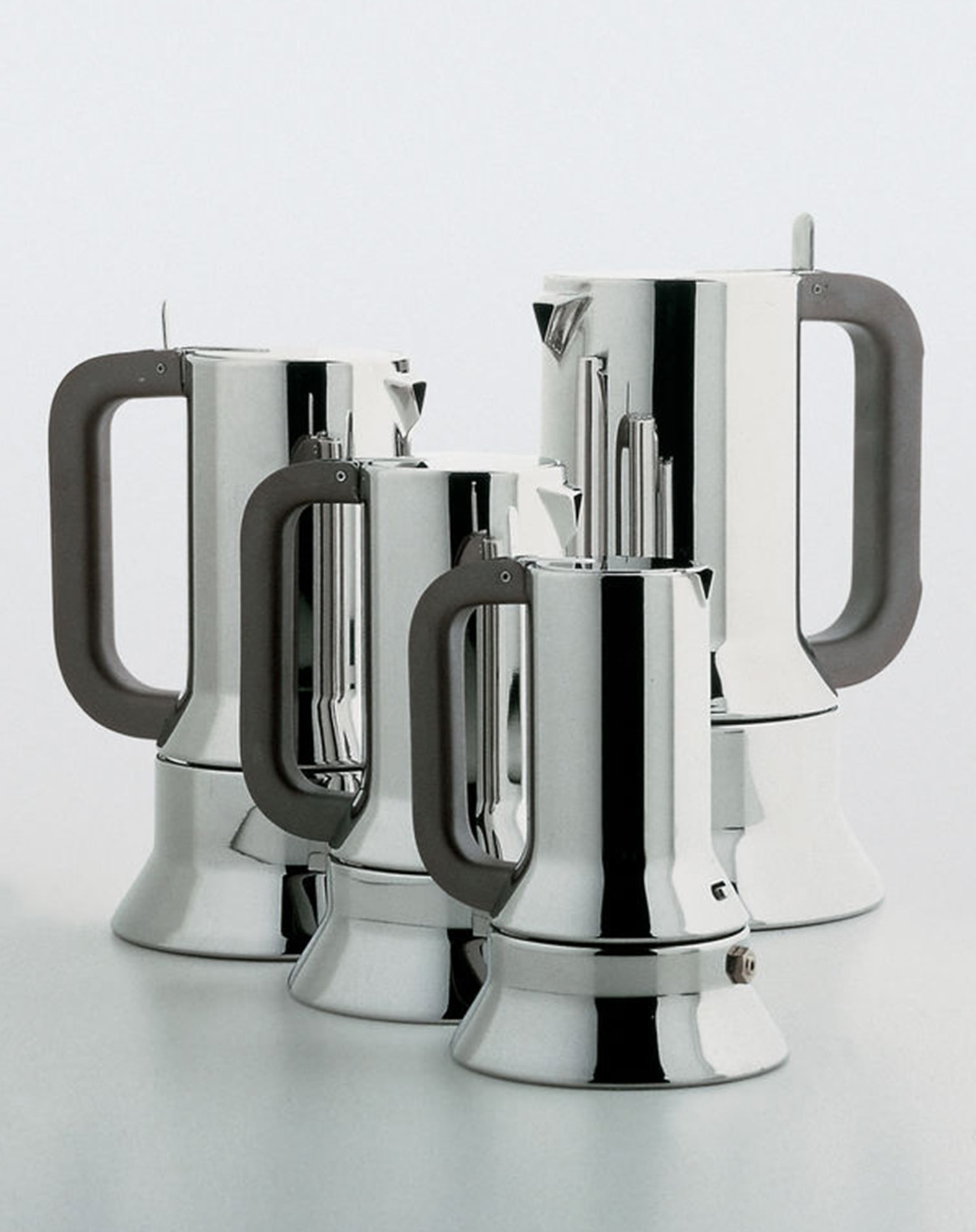 Set di caffettiere in acciaio inox