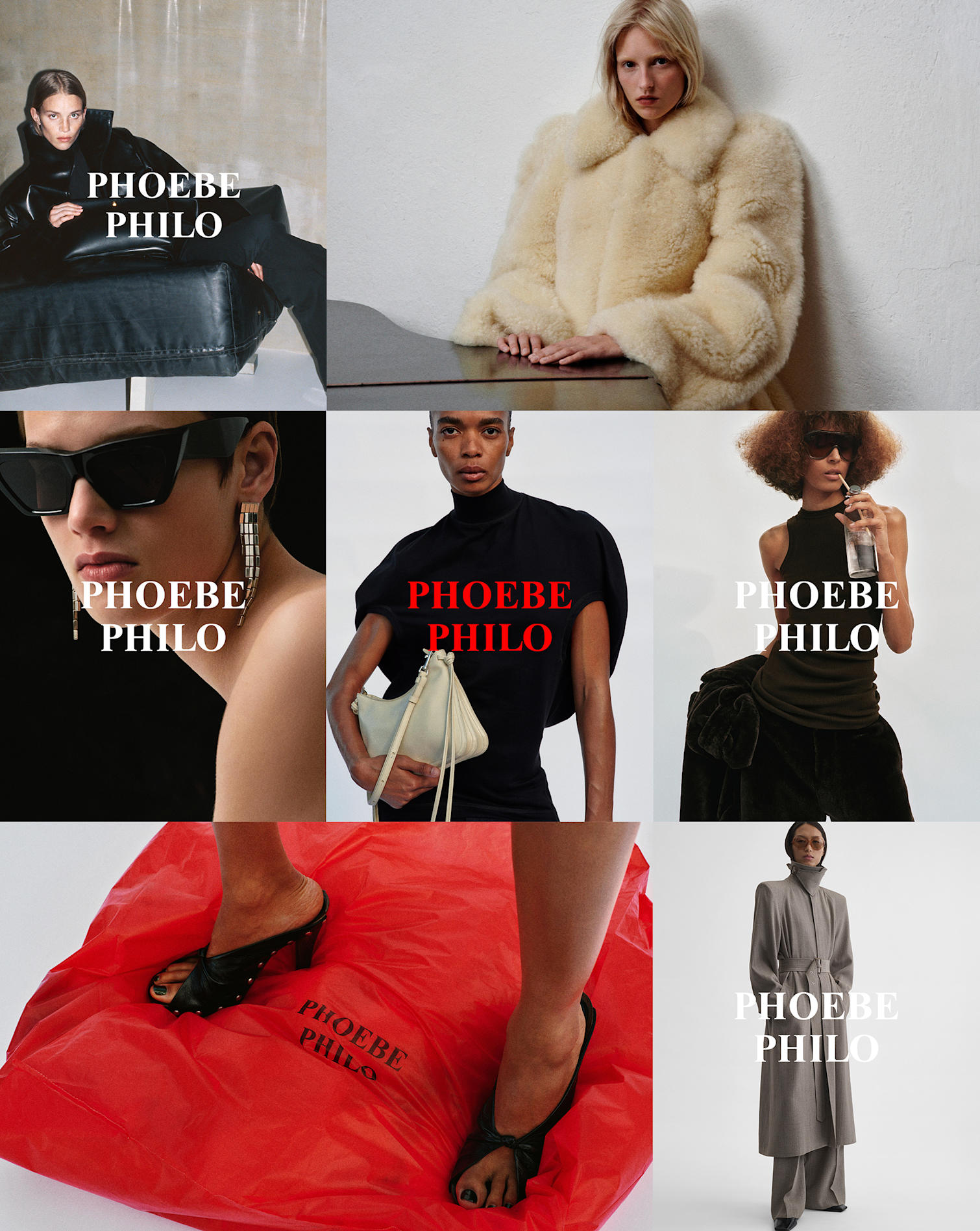 Look della Collection B di Phoebe Philo presentata a gennaio 2025