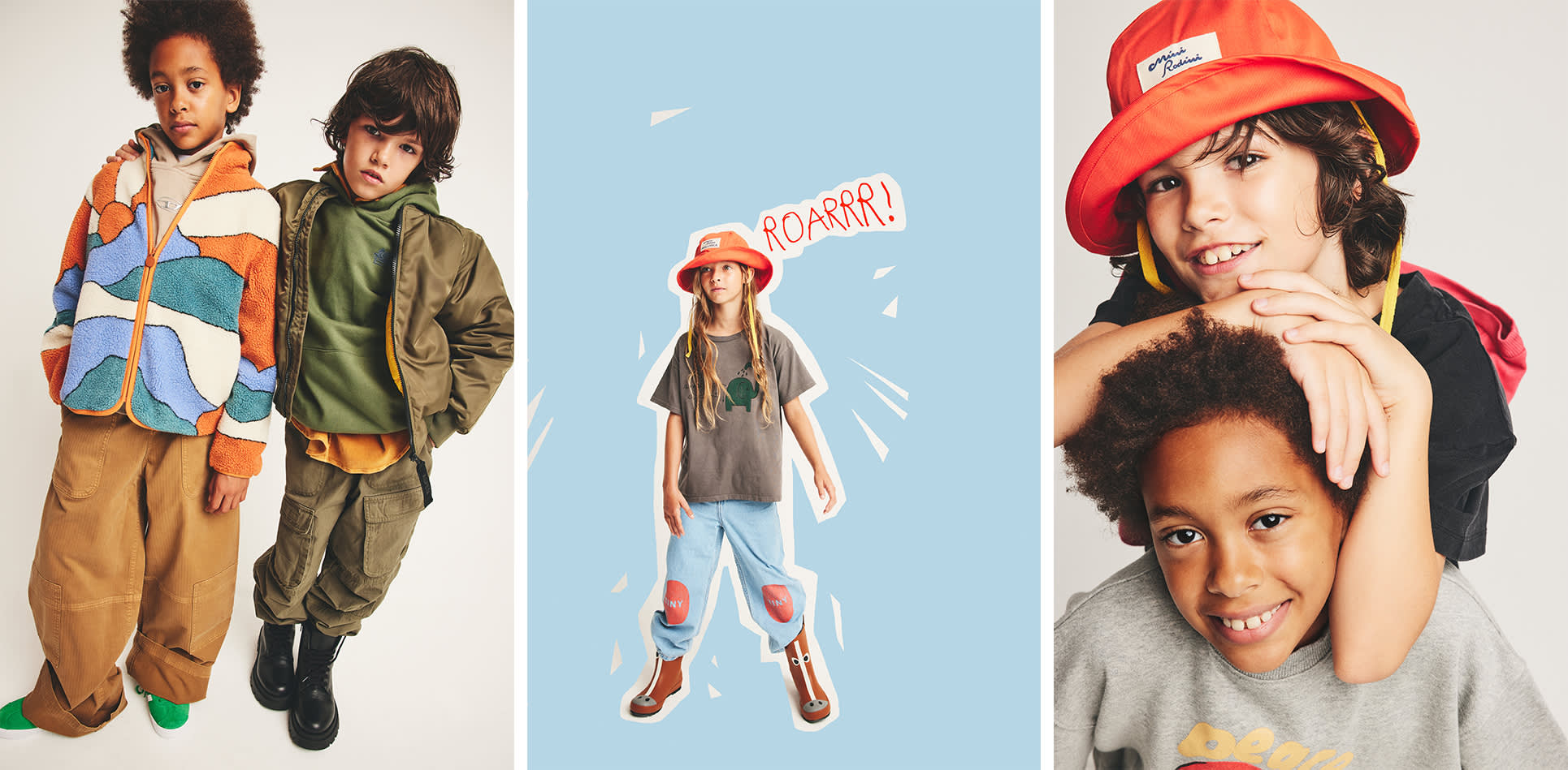 Bambini pronti per vivere le loro avventure